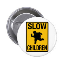 Grosse parodie de plaque de rue d'enfant d'enfants badges publicitaires