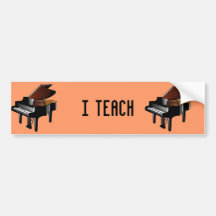 Grote Piano Bumpersticker