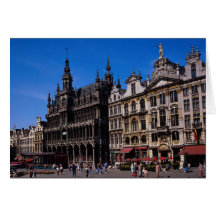 Grote Plaats, Brussel, België Wenskaart