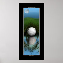 Grote Poster van de Golfspeler van de "VERBERGENDE