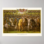 Grote Unie & Verbonden Generaals 1865 Afdruk