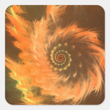 Grote Werveling Vierkant Stickers