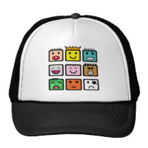 Groupe 1 de points casquettes de camionneur