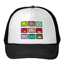 Groupe 3 de points casquettes de camionneur