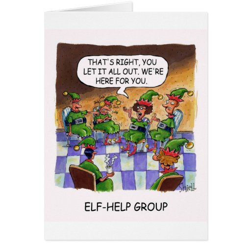 Groupe d'aide d'Elf Carte De Vœux