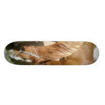 Groupe de chevaux planche à roulette