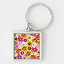 Groupe de fleurs porte-clef