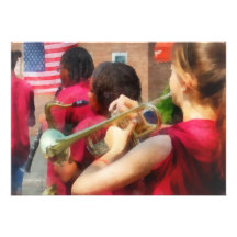 Groupe de musique du lycée au défilé faire-part