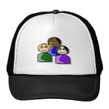Groupe de personnes casquette de camionneur