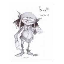 Grumple het Briefkaart van de Kunst van de Kobold  Wenskaart