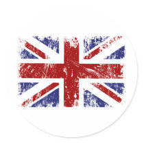 Grunge britannique de punk de drapeau autocollants