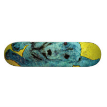 Grunge courante de teckel d'art de bruit skateboards personnalisables