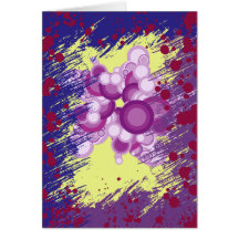 Grunge de milieux circles cartes de vœux