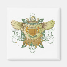 grunge heraldy vectorontwerp koelkast magneten