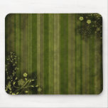 Grunge verte - conception florale tapis de souris
