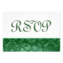 Grunge verte mariage damassé de RSVP Bristol Personnalisé