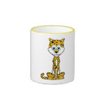 Guépard de bande dessinée tasse à café