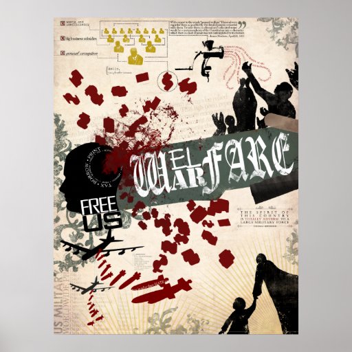 Guerre d'assistance sociale affiche
