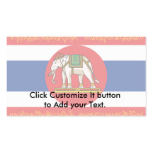 Guerre drapeau de Thaïlande (Je-Face de guerre mon Modèles De Cartes De Visite