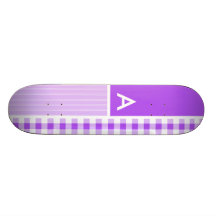 Guingan Checkered pourpre Plateau De Skate