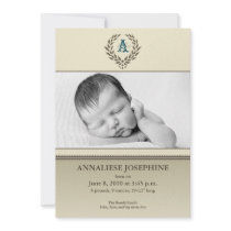 Guirlande faire-part de naissance de Taupe 5x7 sim