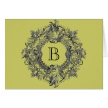Guirlande fleurie vintage de Flourish Cartes De Vœux