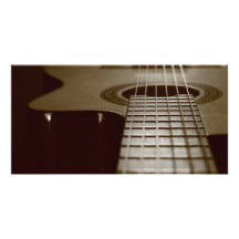 Guitare acoustique modèle pour photocarte