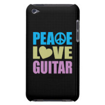 Guitare d'amour de paix étuis iPod touch