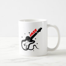 Guitare de jazz tasse à café