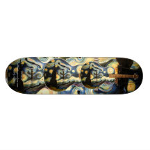Guitare de nuit étoilée de PMACarlson Plateau De Skateboard
