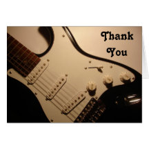 Guitare électrique, note de Merci Cartes De Vœux