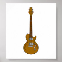 Guitare en bois posters
