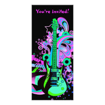 Guitare sauvage (noir) invitations