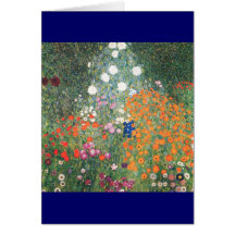 Gustav Klimt Blumengarten Carte