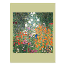 Gustav Klimt Blumengarten Cartes Postales