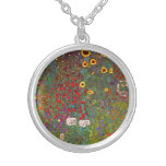 Gustav Klimt Farm Garden met het Ketting van Zonne