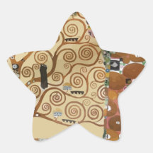 Gustav Klimt Tree Of Life Ster Stickers