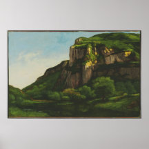 Gustave Courbet - roches à plus mouthier Posters