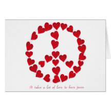 H liefdevrede 1 notecard kaart