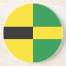 Habay de vlag van België, België Drinken Onderzetter