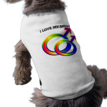 HABILLEMENT D'ANIMAL FAMILIER DE GAY PRIDE TEE-SHIRT POUR CHIEN
