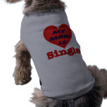 Habillement de chien de mère célibataire t-shirts pour animaux domestiques
