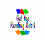 Habitude de lecture carte postale
