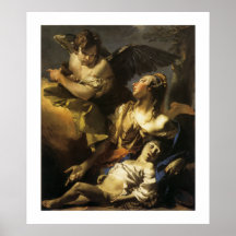 Hagar et Ismael dans la région sauvage Posters