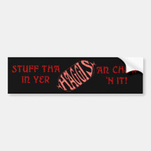 Haggis Bumpersticker drôle Autocollants Pour Voiture