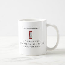Haiku amer #712 des employés mug à café