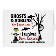 Halloween 1 survivant de cancer de l'os carte