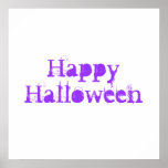 Halloween heureux, pourpre posters