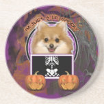 Halloween - juste un Lil éffrayant - Pomeranian Dessous De Verre