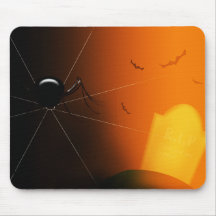 Halloween manie la batte, pierre de tombe de cimet tapis de souris